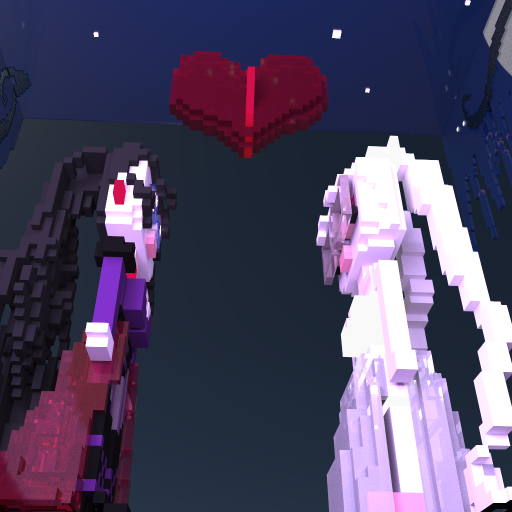 love at first sight voxel art