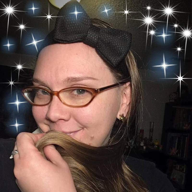 new social media profile image 2019 Anastasia Valentine surrounded by stars