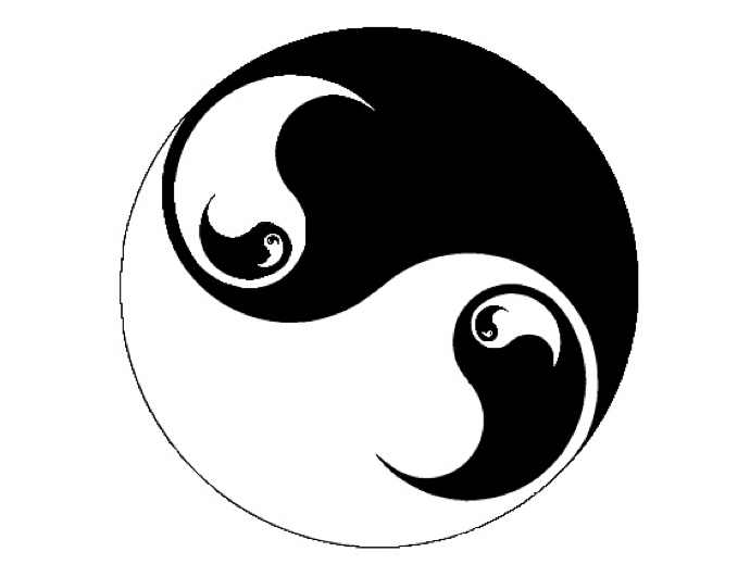 yin yang symbol variant