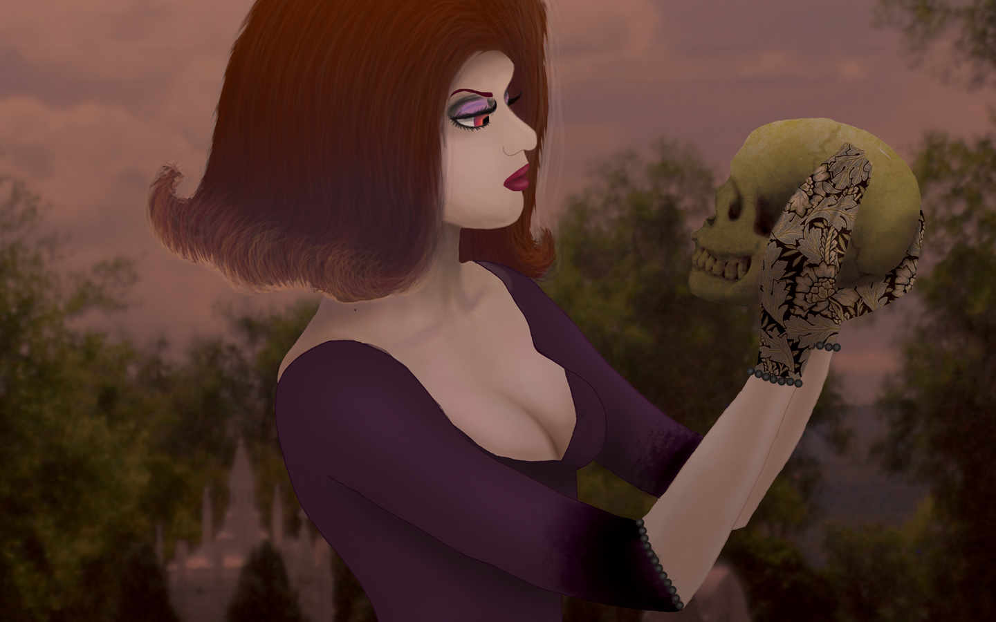 ursula with skull